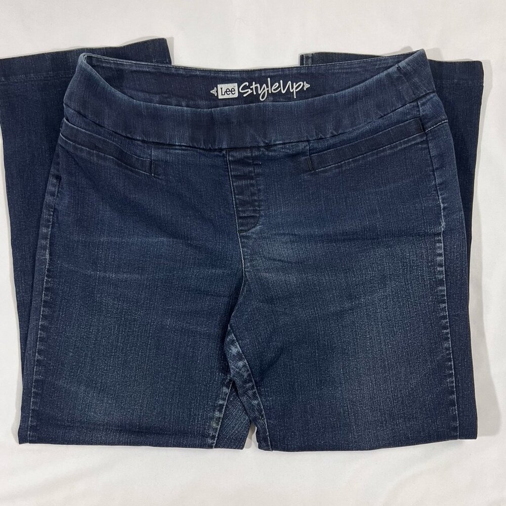 Women's Lee Styleup Blue Jeans SIZE 16 SHORT